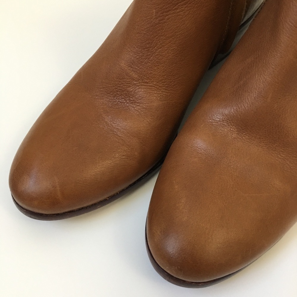 Sam Edelman Brown Leather Ankle Boots Size 8 - Picture 6 of 11